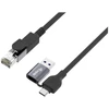 Adapteris USB Equip GigaBit USB-C+A->RJ45 St/St 1.00m juoda (133101)