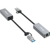 Adapteris USB Equip USB-C - RJ-45 Pilka (133495)