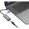 Adapteris USB Equip USB-C - RJ-45 Pilka (133495)