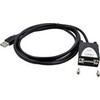 USB kabelis Exsys EX-1311-2 USB 2.0 į 1 x nuoseklųjį RS-232 kabelį, 1,8 m, su 9 kontaktų jungtimi, LED ekranu