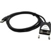 USB kabelis Exsys EX-1311-2F USB 2.0 į 1 x nuoseklųjį RS-232 kabelį 1,8 m su 9 kontaktų moterišku LED ekranu