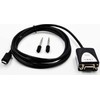 USB laidas Exsys EX-2311-2F USB 2.0 C - kištukas į 1 x nuoseklųjį RS-232 1,8 m su 9 kontaktų moterišku LED ekranu