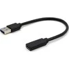 GEMBIRD A-USB3-AMCF-01 Gembird USB 3.1 AM į Type-C moterišką adapterio laidą, 10 cm, juodas