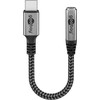 USB adapteris Goobay RB74056 USB-C – 3,5 mm lizdas, sidabrinis (RB74056)