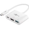 Goobay | USB-C į HDMI/USB-C/USB-A 3.0 kelių prievadų adapteris | Baltas