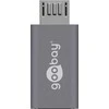Wentronic Adapterio USB-C lizdas, microUSB 2.0 kištukas Goobay BLK