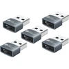 Adapteris USB Good Connections USB-A - USB-C Juoda (USB-AD203-5)