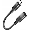 Adapteris OTG USB C į Lightning Hoco 3A 0,1 m U107 juodas