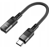 Adapteris OTG USB C į Lightning Hoco 3A 0,1 m U107 juodas