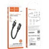 Adapteris OTG USB C į Lightning Hoco 3A 0,1 m U107 juodas