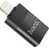 Adapteris Hoco UA17 Lightning to USB-A juodas