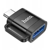 Adapteris OTG USB C to USB A Hoco 3A UA31C juodas