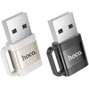 Adapteris OTG USB A to USB C Hoco 3A UA31D juodas