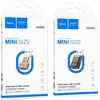 Adapteris USB A to USB C Hoco UA36C transparent juodas
