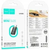 Adapteris USB C to Lightning Hoco UA36D transparent juodas