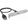 Icy Box Adapteris Icy Box USB 20 Gbit/s su portem Type-E