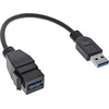 USB adapteris InLine USB - USB Juodas (76206C)