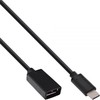 „InLine 35800“ USB 3.1 adapterio kabelis, C tipo kištukinis į A moteriškas USB tipo C kištukas iki A tipo USB lizdas 0,15 m juodas
