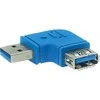 Intos InLine USB 3.0 AA, vyriškas-moteris, 90 ° adapteris