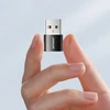 C tipo USB vyriškas-moteriškas adapteris (2 vnt.) Joyroom S-H152 (juodas)