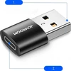 C tipo USB vyriškas-moteriškas adapteris (2 vnt.) Joyroom S-H152 (juodas)
