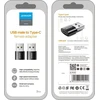 C tipo USB vyriškas-moteriškas adapteris (2 vnt.) Joyroom S-H152 (juodas)