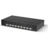 KVM Switch - LINDY 8 Prievadų DisplayPort 1.2, USB 2.0 ir Garso KVM Switch, Juodas