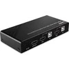 KVM Switch - LINDY 2 Prievadų HDMI 4K60, USB 2.0 ir Garso KVM Switch, Juodas