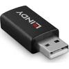 USB Adapteris - LINDY USB 2.0 Type A į A Duomenų Blokatorius, M/F, Juodas
