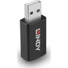 USB Adapteris - LINDY USB 2.0 Type A į A Duomenų Blokatorius, M/F, Juodas