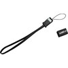 Logo USB kabelis (2.0), USB A M - microUSB (M), 0.3m, juoda, blister, smycz na nadgarstek, EOL