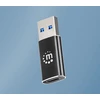 Adapteris USB Manhattan USB-A - USB-C Juodas (153980)