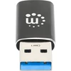 USB-A į USB-C adapteris, juodas korpusas
