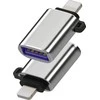 USB adapteris MicroConnect Žaibas - USB Sidabrinis (Lightning- USB3.0 adapteris)