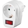 MicroConnect Safety Socket Adapteris, Baltas