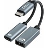 Adapteris USB MicroConnect MC-USBC-CFAF USB-C - USB-A + USB-C Sidabrinė (MC-USBC-CFAF)