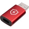 Adapteris USB MicroConnect USB-A - USB-C Raudona (Safe Charge USB-A to C Data)