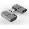 Adapteris USB MicroConnect USB-C - USB-C Sidabrinė (Premium USB4 Gen 3x2 USB-C)