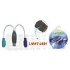 USB adapteris MicroConnect USB - PS / 2 x2 Baltas (USBA2PS2)
