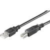 MicroConnect Kabelis MICRO_CONNEC USB TypeA M, USB TypeB M, 0.1m, juodas