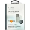Adapteris USB Nedis CCTB60925AL USB-A - USB-C Sidabrinė (CCTB60925AL)