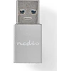 Adapteris USB Nedis CCTB60925AL USB-A - USB-C Sidabrinė (CCTB60925AL)