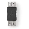 Adapteris NEDIS USB Type A F, USB Type A F, juodas