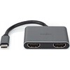 Nedis USB-C™ Adapteris USB 3.2 Gen 1 | USB-C™ Stecker | 2x HDMI™ | | 4K@30Hz | 0.10 m | Rund | Vernickelt | PVC | Juodas