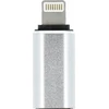 Sidabrinis USB-C į Lightning adapteris, stambus planas