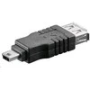 Adapteris USB PremiumCord USB-A - MiniUSB Juodas (kur-9)
