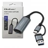 Qoltec vaizdo įrašymo plokštė USB-C USB-A HDMI 4K 30Hz aliuminis