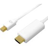 USB kabelis Roline, adapteris v1.2, DisplayPort - HDMI, 0.15m