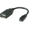 USB adapteris Roline ROLINE USB 2.0 Kabelis, USB 2.0 Micro B tipo BU, OTG 0,15 m (11.02.8311)