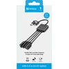 Adapteris USB Sandberg 136-81 USB-A + USB-C - 2X USB-A +2X USB-C Juodas (136-81)